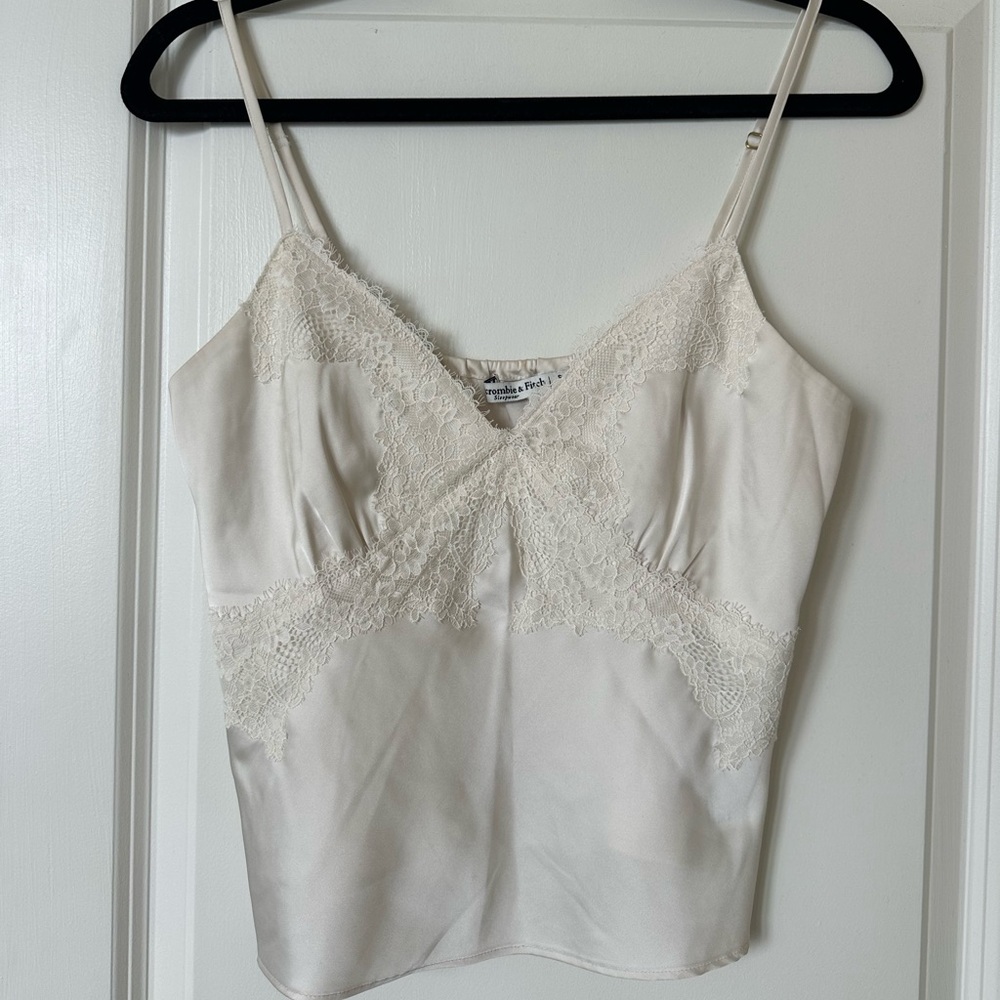 Abercrombie lace and satin cami